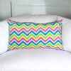 Multicolor Chevron Print Long  Pillow case.