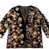 IMG_4736 Floral Embroidered Velvet Jacket With Two Pockets
