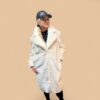 White Faux Fur Sable Coat