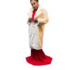 White Faux Fur Sable Coat