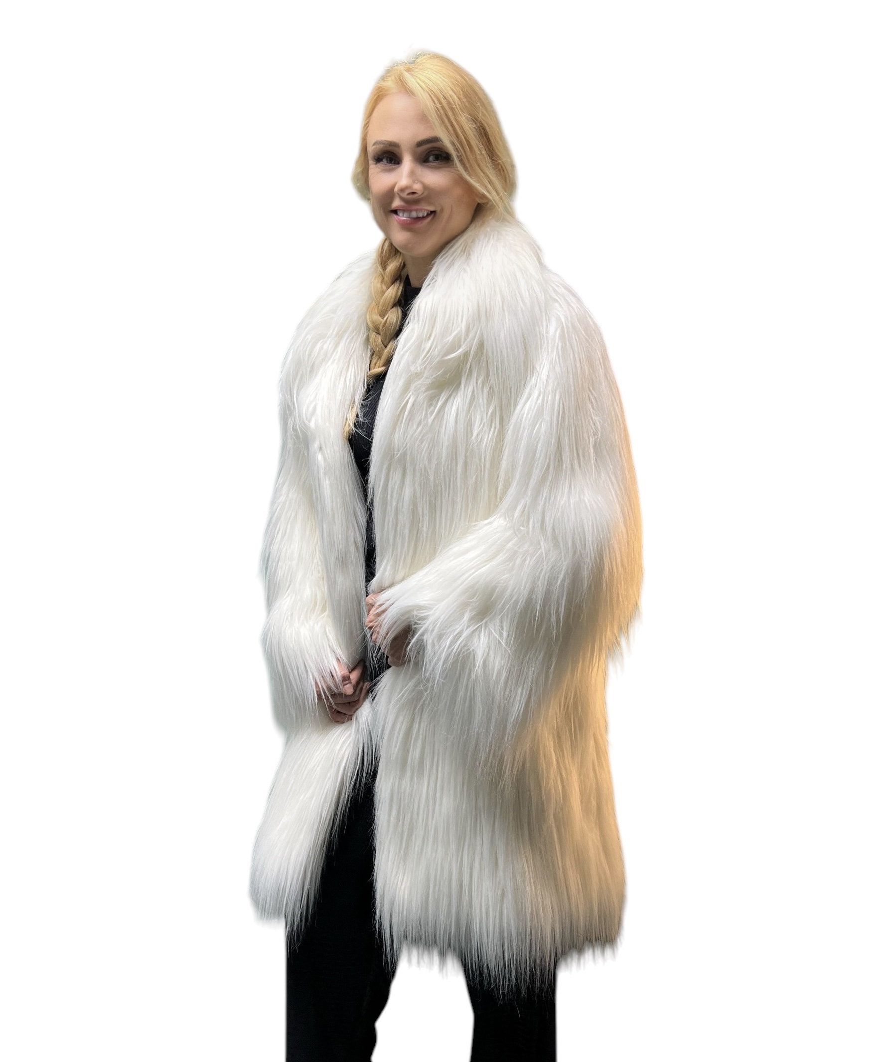 IMG_5207 Miss Winter Long Pile Faux Fur Coat