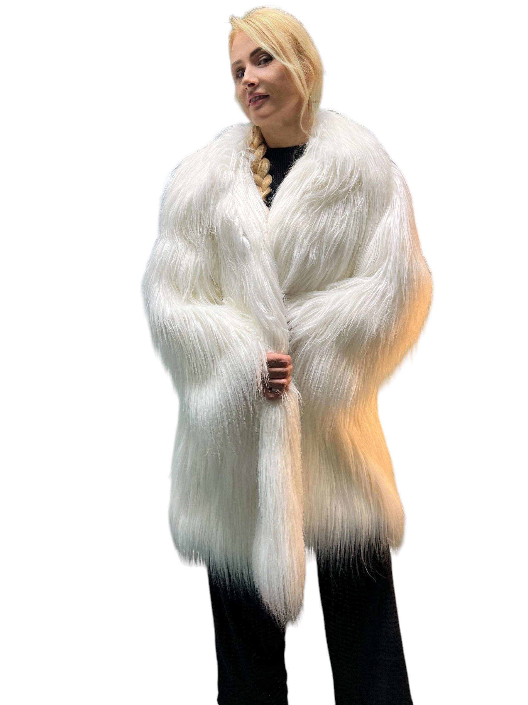IMG_5215 Miss Winter Long Pile Faux Fur Coat