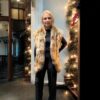 Golden Fox Faux Fur Vest Trimmed by Gold Tail Faux Fur
