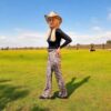Leopard Print Stretch Velvet Pants