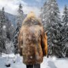 IMG_5251 Brown Wolf Faux Fur Coat
