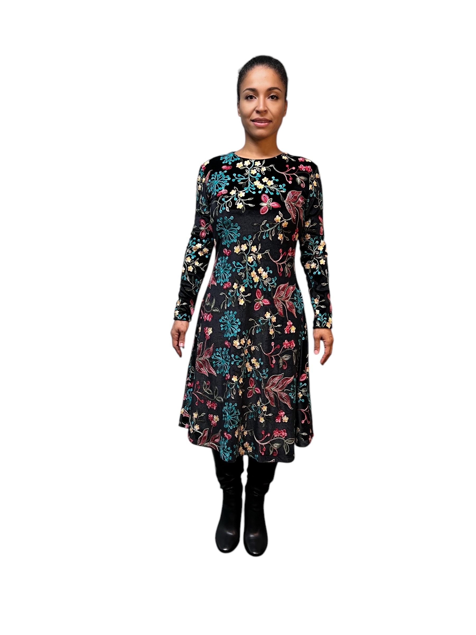 IMG_5290 Embroidered Velvet Dress