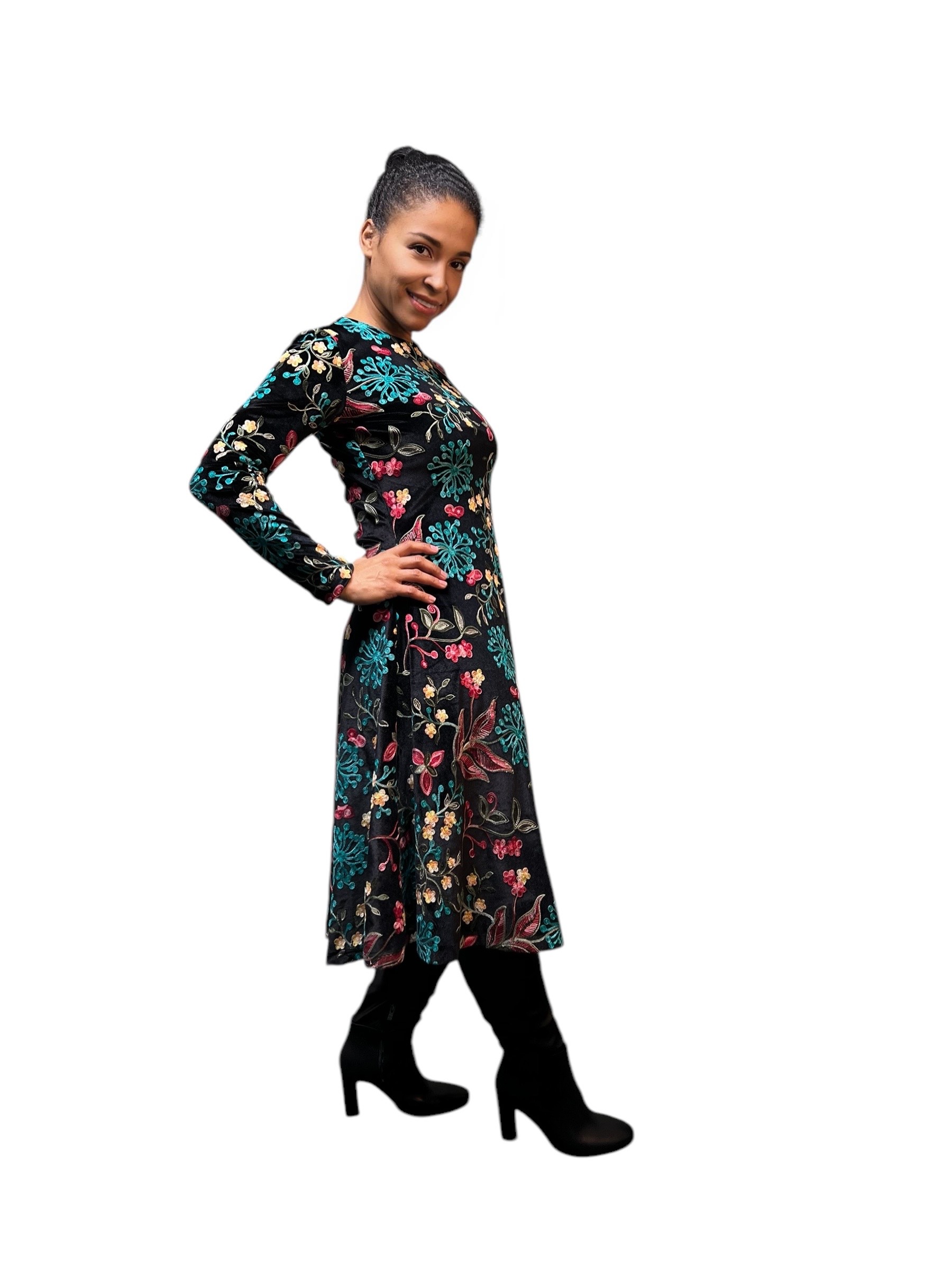 IMG_5315 Embroidered Velvet Dress