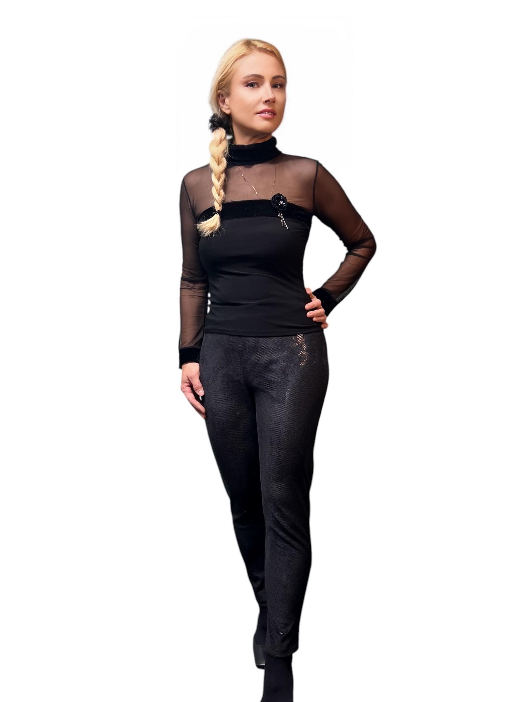 IMG_5685 2 Silver Tint Design Black Velvet Pants