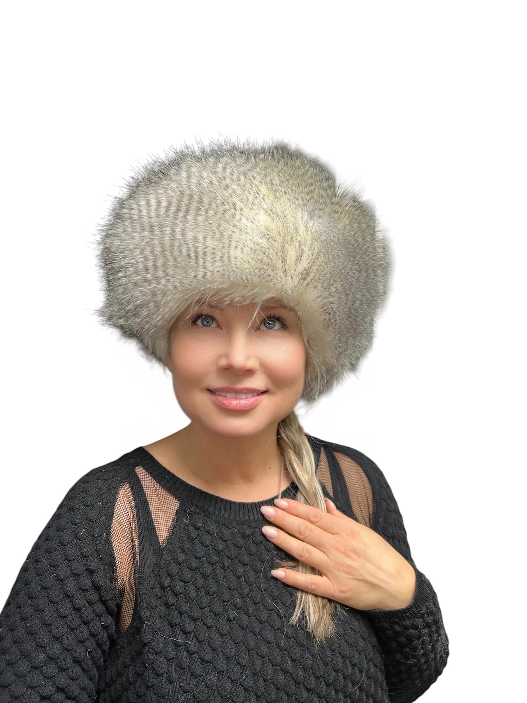 Hawk Faux Fur Tablet Hat