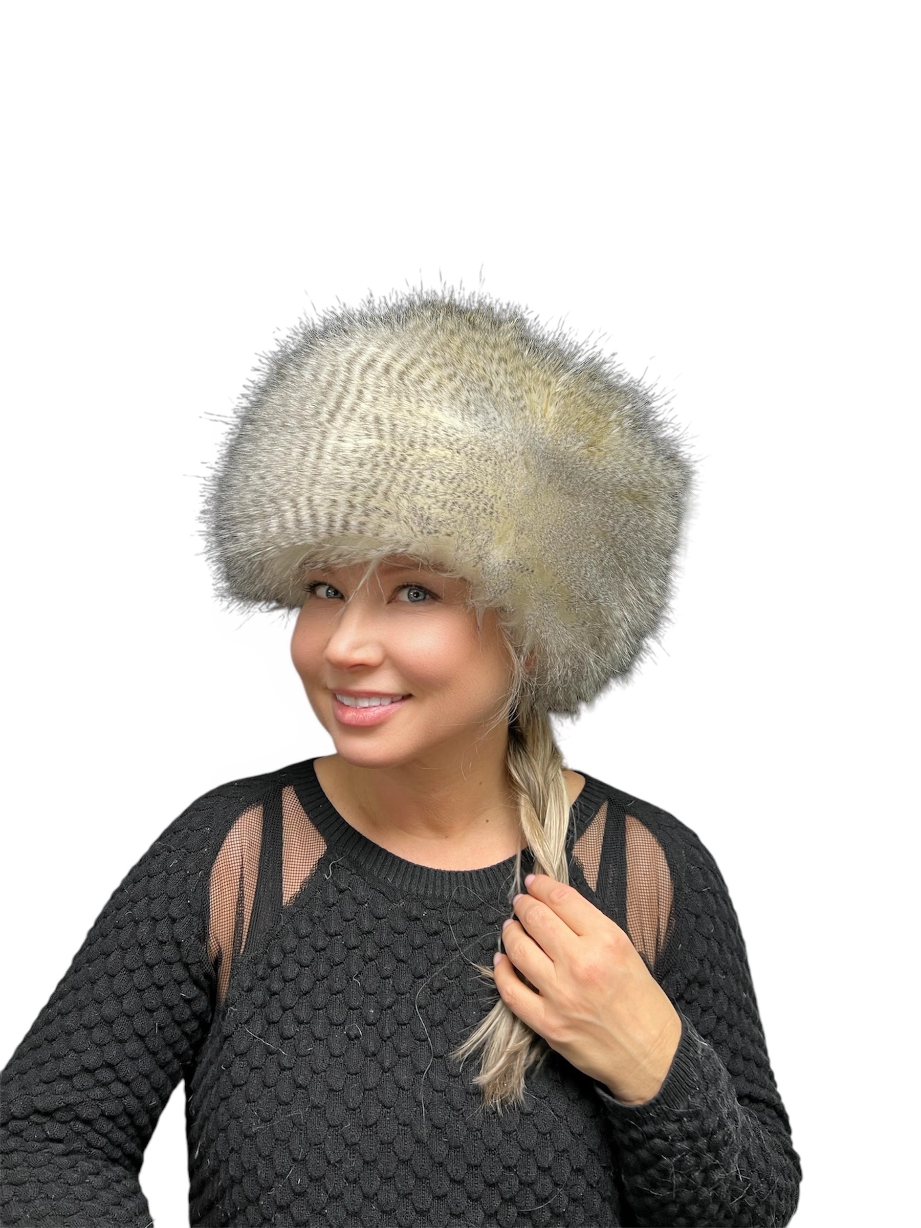 Hawk Faux Fur Tablet Hat
