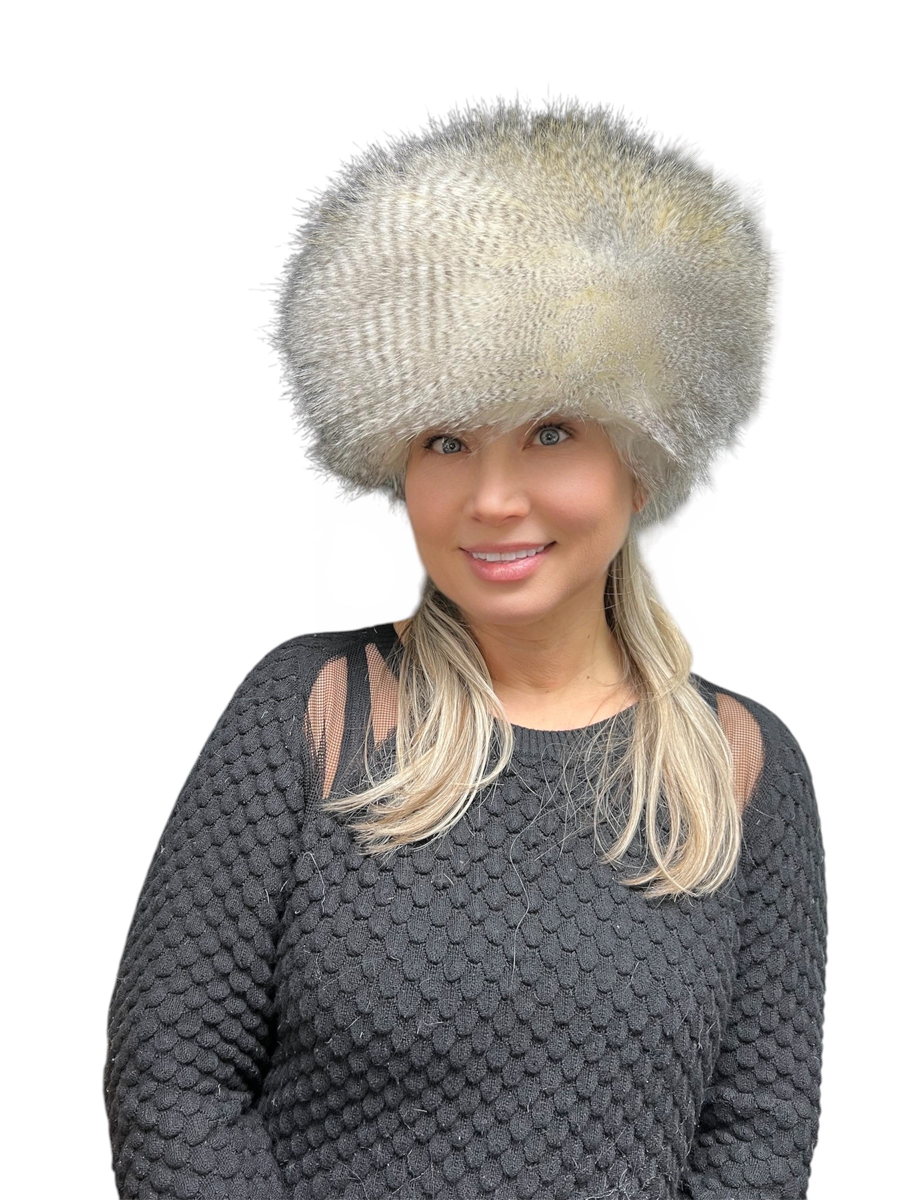 Hawk Faux Fur Tablet Hat