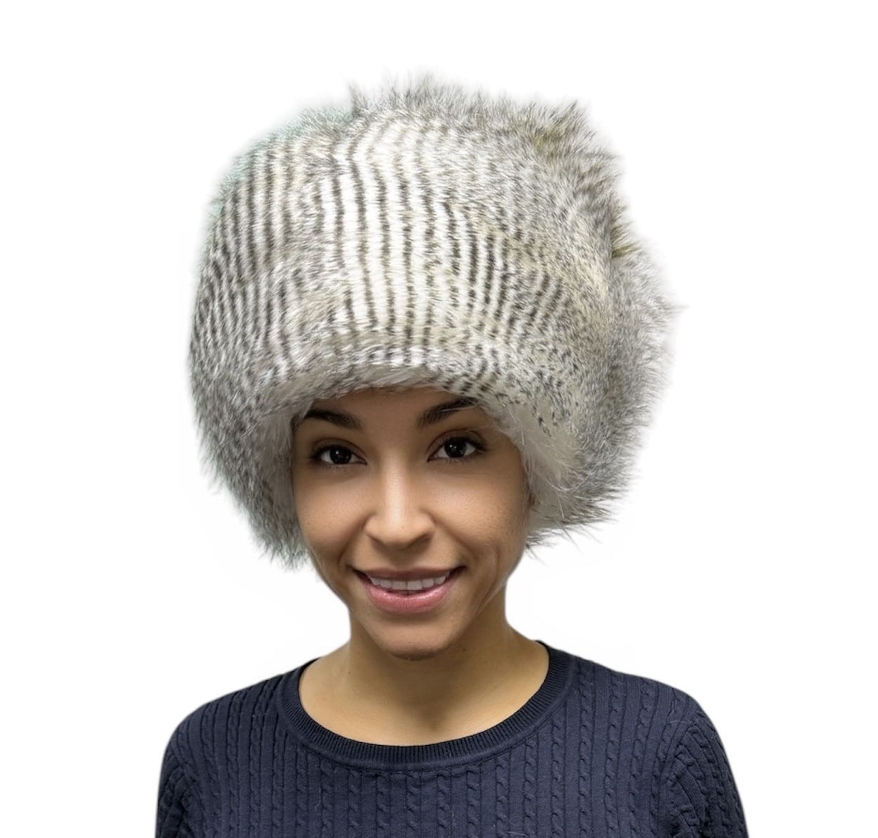 Hawk Faux Fur Tablet Hat