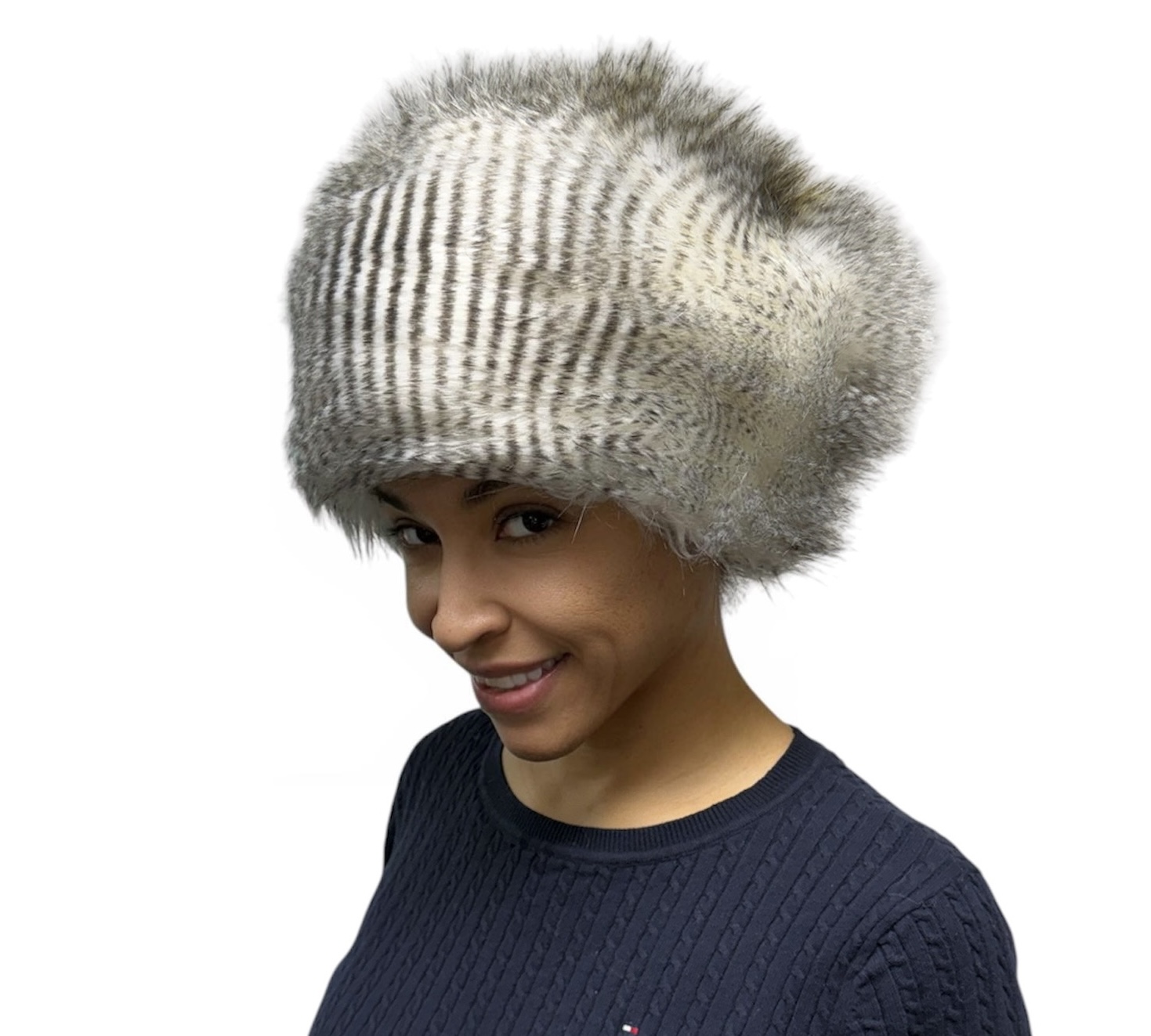 Hawk Faux Fur Tablet Hat