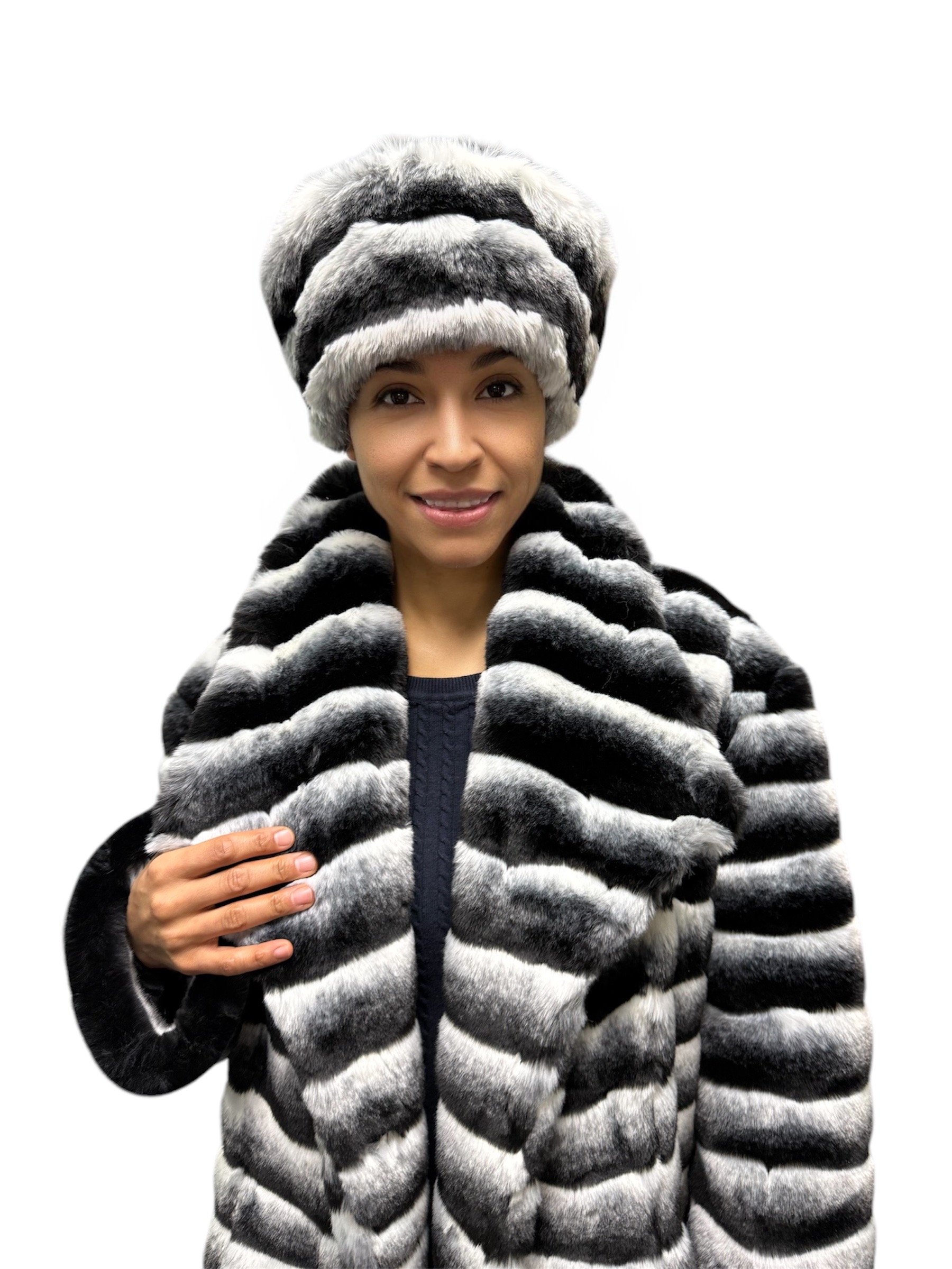 Faux Fur Chinchilla Hat