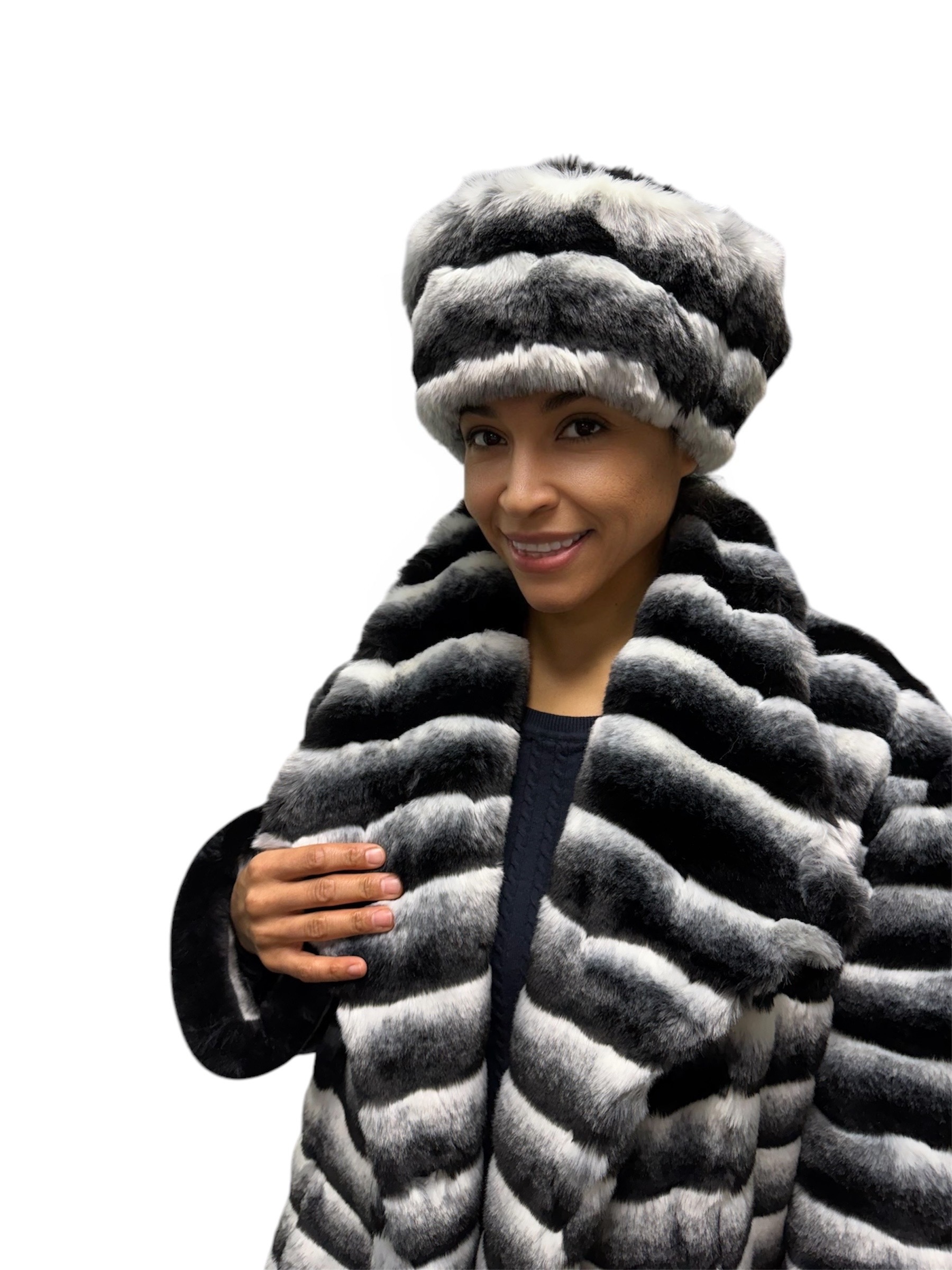 Faux Fur Chinchilla Hat