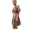 IMG_7143 Silk Lame Chiffon Mini Dress