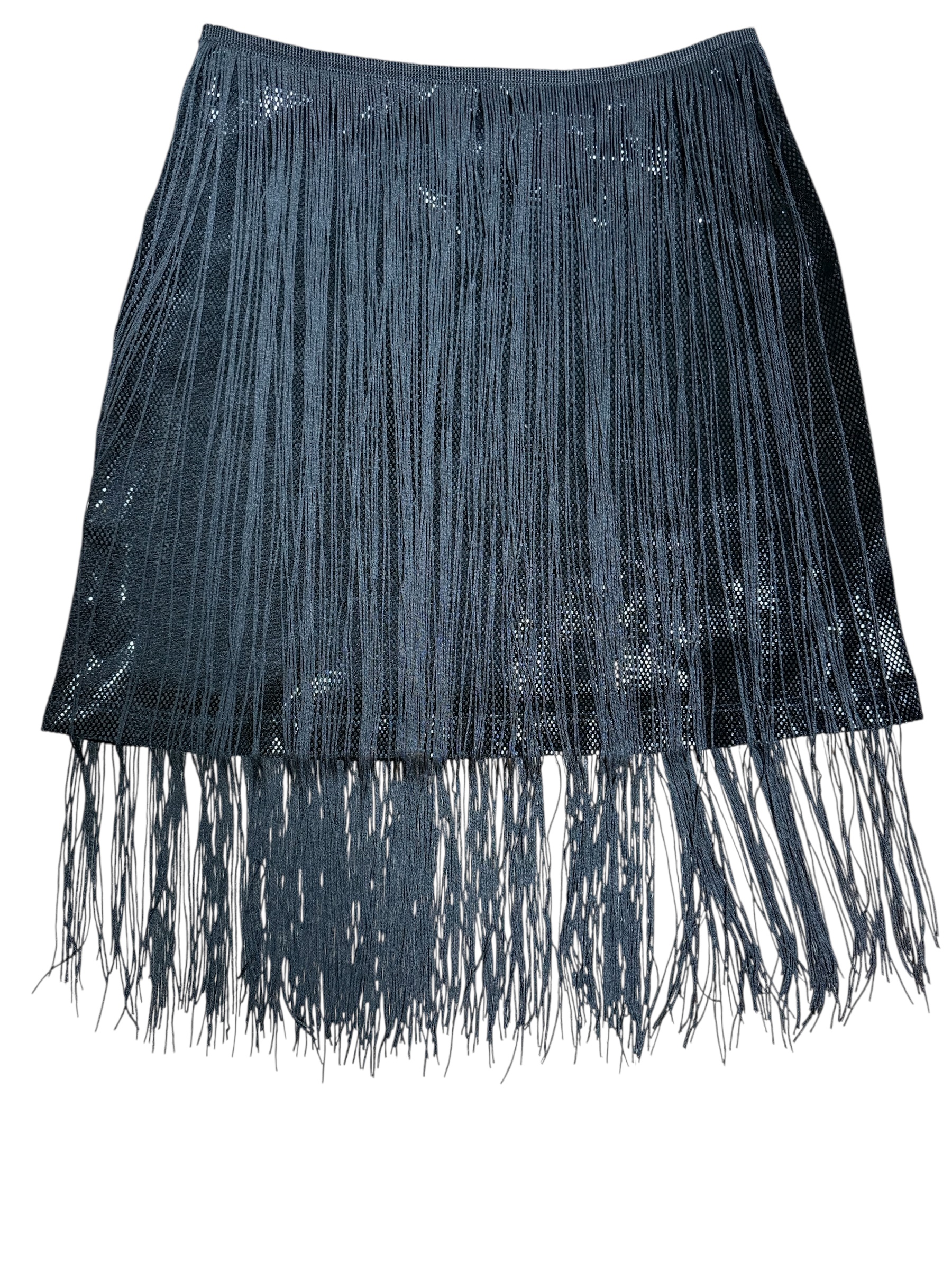 Fringe Trim Tassel Mini Skirt
