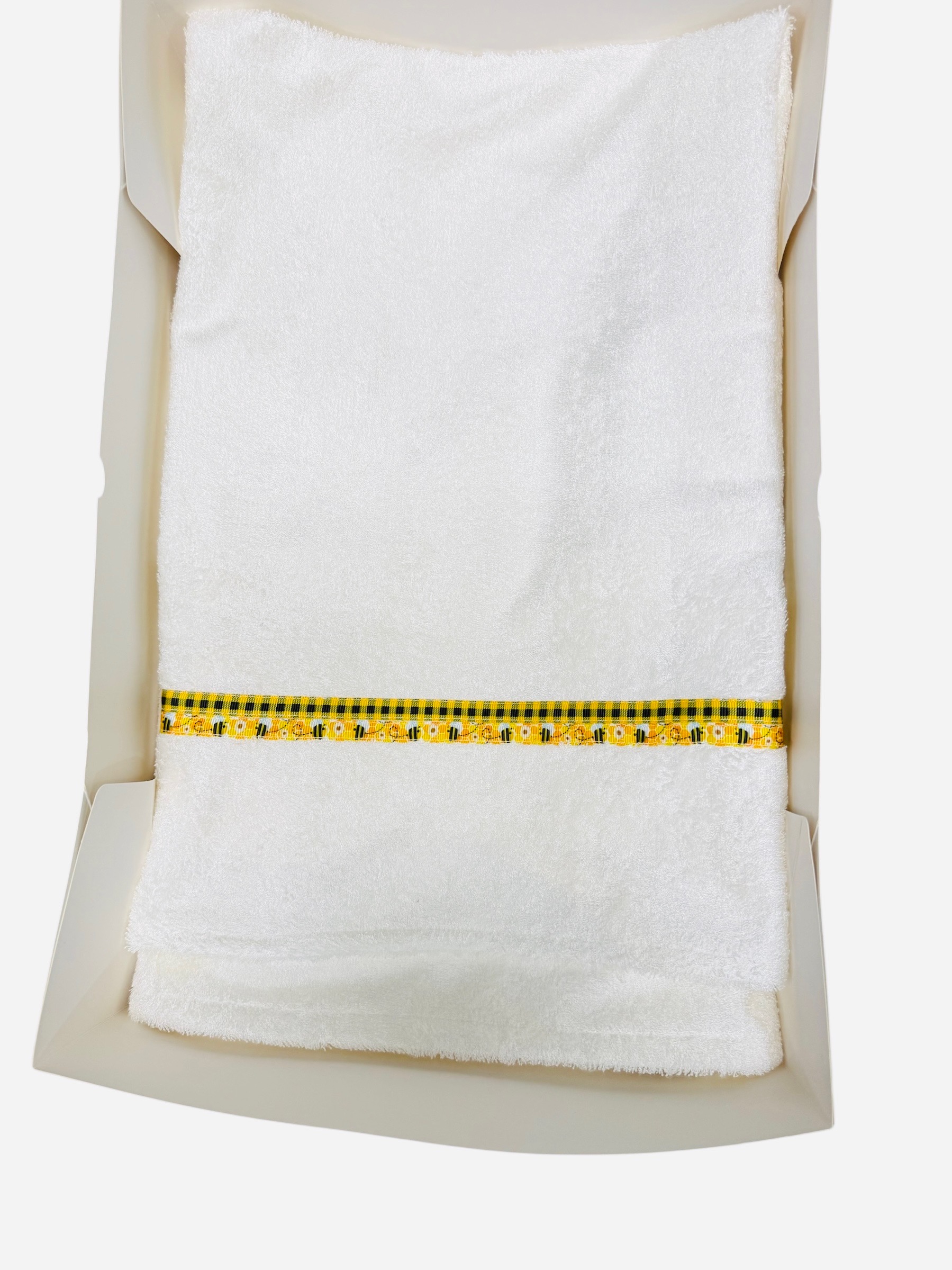 Organic Bamboo Towels- Yellow Flowers and Gingham