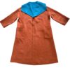 Blue and Tangerine Reversible Coat