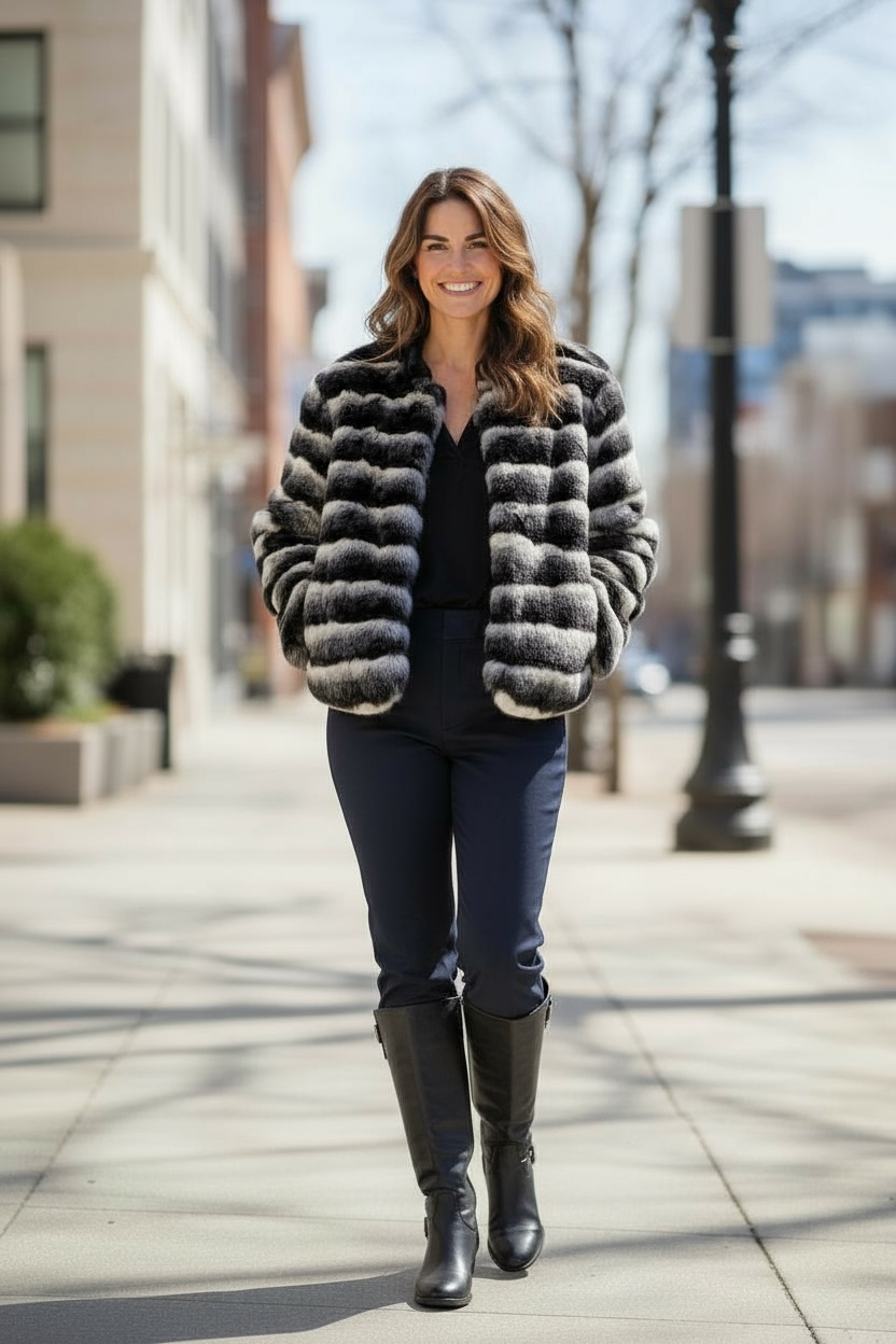 Photoroom_20251027_125155 Faux Fur Chinchilla Cropped Jacket
