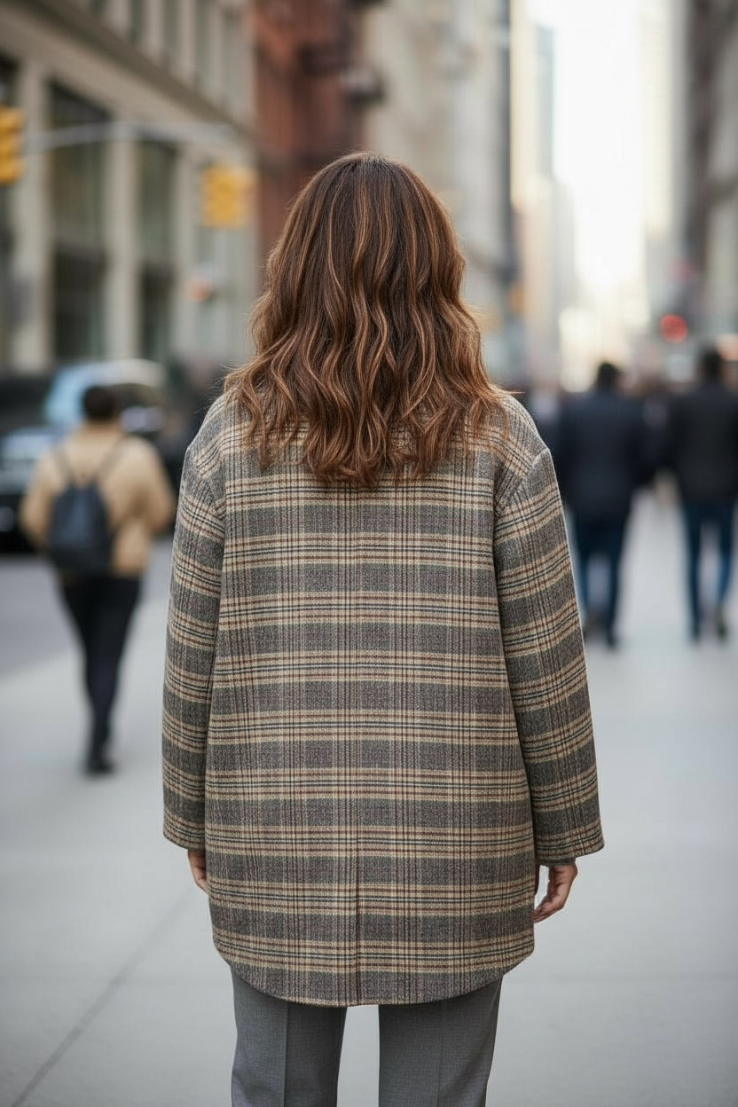 Double-Sided Wool Blend Coat